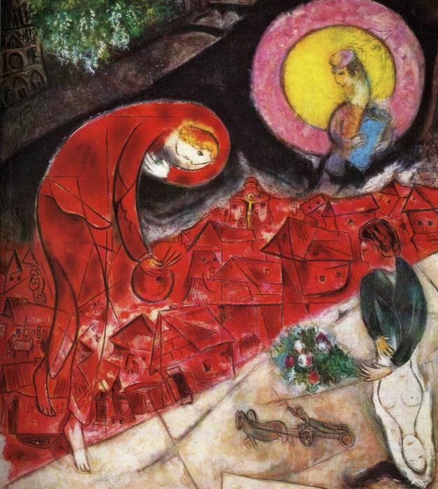 Marc Chagall Red Roofs